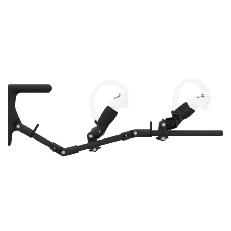 Side view of MagTube vr gunstock for Pico 4 with Carbon Armature with Carbon MK1 Buttstock and Carbon cups