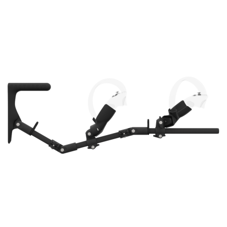 Side view of MagTube vr gunstock for Pico 4 with Carbon Armature with Carbon MK1 Buttstock and Carbon cups