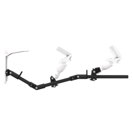 Side view of MagTube vr gunstock for Pico Neo 3 with Carbon Armature with White MK2 Buttstock and White PLA cups