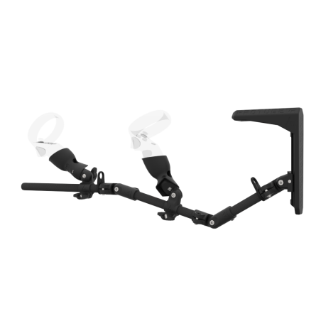 Left view of MagTube vr gunstock for Pico Neo 3 with Carbon Armature with Carbon MK2 Buttstock and Carbon cups