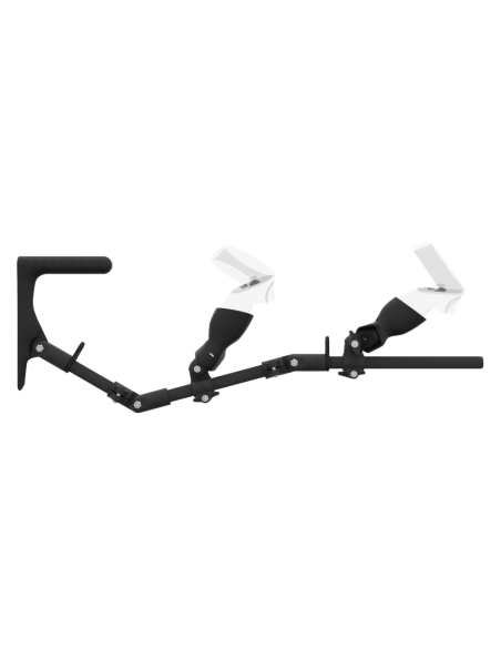 Side view of MagTube vr gunstock for Meta Quest 2 with Carbon Armature with Carbon MK1 Buttstock and Carbon cups