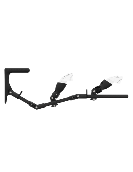 Side view of MagTube vr gunstock for Meta Quest 3 with Carbon Armature with Carbon MK1 Buttstock and Carbon cups