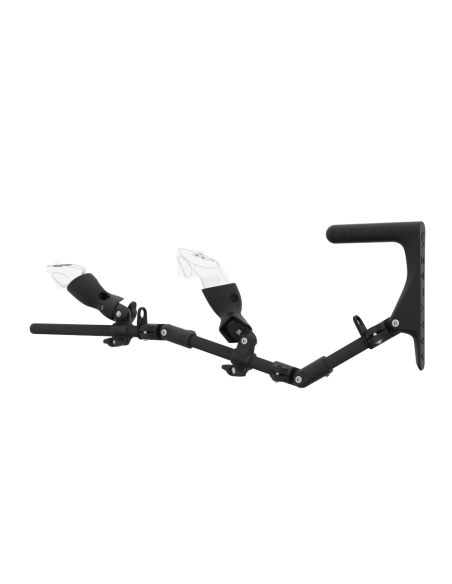 Left view of MagTube vr gunstock for Meta Quest 3 with Carbon Armature with Carbon MK1 Buttstock and Carbon cups