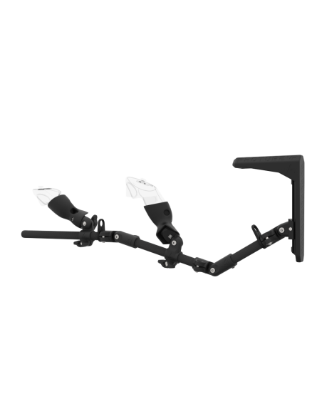 Left view of MagTube vr gunstock for Meta Quest 3 with Carbon Armature with Carbon MK2 Buttstock and Carbon cups