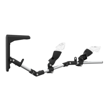 Right view of MagTube vr gunstock for Meta Quest 3 with Chrome Armature with Carbon MK2 Buttstock and Carbon cups