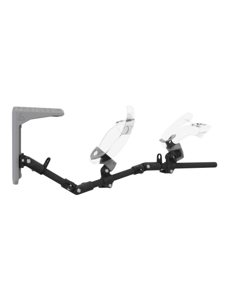 Right view of MagTube vr gunstock for Valve Index with Carbon Armature with Grey MK2 Buttstock and Grey PLA cups