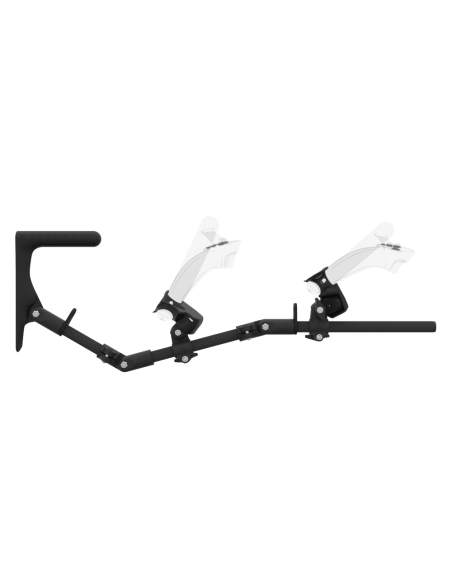 Side view of MagTube vr gunstock for Valve Index with Carbon Armature with Carbon MK1 Buttstock and Carbon cups