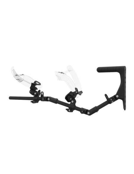 Left view of MagTube vr gunstock for Valve Index with Carbon Armature with Carbon MK1 Buttstock and Carbon cups