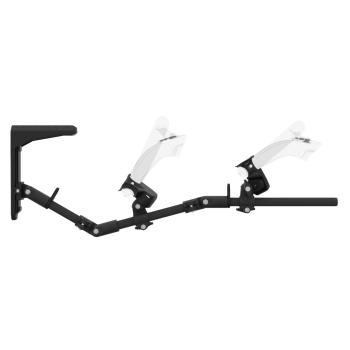 Side view of MagTube vr gunstock for Valve Index with Carbon Armature with Carbon MK2 Buttstock and Carbon cups