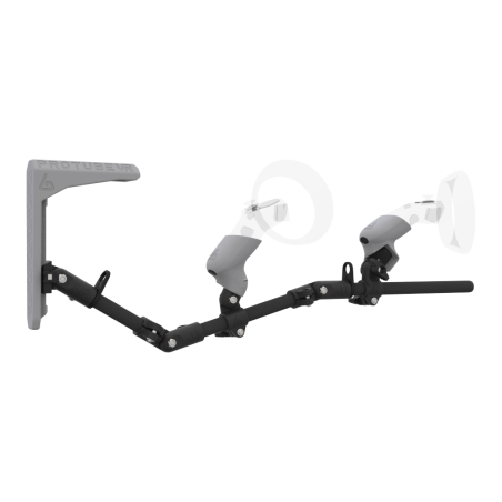 Right view of MagTube vr gunstock for WMR with Carbon Armature with Grey MK2 Buttstock and Grey PLA cups