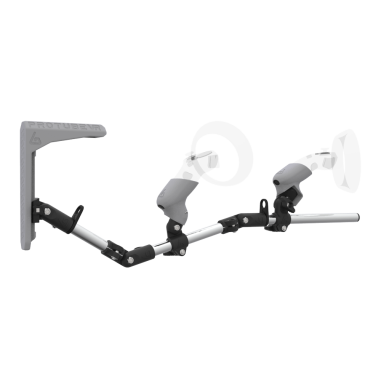 Right view of MagTube vr gunstock for WMR with Chrome Armature with Grey MK2 Buttstock and Grey PLA cups
