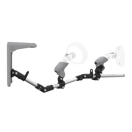 Right view of MagTube vr gunstock for WMR with Chrome Armature with Grey MK2 Buttstock and Grey PLA cups