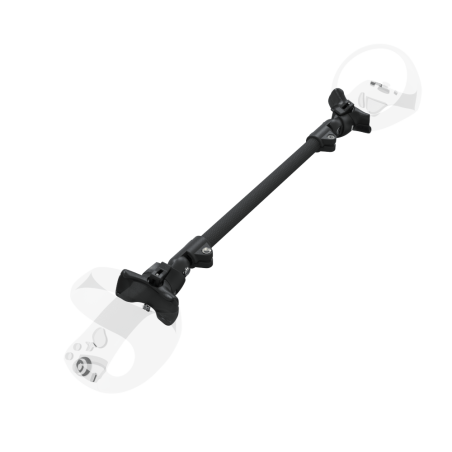 Right view of ProSaber lightsaber and paddle for Sony Playstation VR2 with Black Carbon Armature and Black Carbon cups