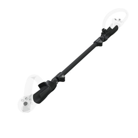Right view of ProSaber lightsaber and paddle for Pico 4 with Black Carbon Armature and Black Carbon cups