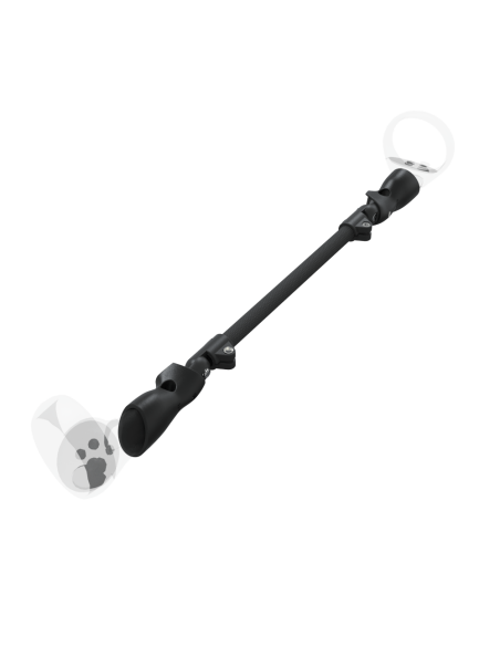 Right view of ProSaber lightsaber and paddle for Meta Quest 2 with Black Carbon Armature and Black Carbon cups