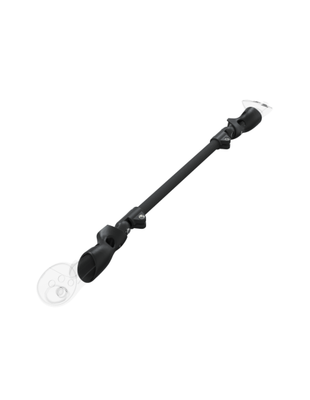 Right view of ProSaber lightsaber and paddle for Meta Quest 3 and Pro with Black Carbon Armature and Black Carbon cups
