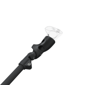 Zoom view of ProSaber lightsaber and paddle for Meta Quest 3 and Pro with Black Carbon Armature and Black Carbon cups
