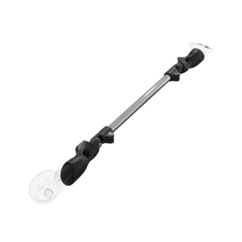 Right view of ProSaber lightsaber and paddle for Meta Quest 3 and Pro with Chrome Armature and Black Carbon cups