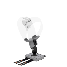 Left view of Left hand ProTas VR Joystick for Playstation PSVR 2 with Grey PLA base with Grey PLA cups