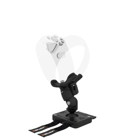 Left view of Left hand ProTas VR Joystick for Playstation PSVR 2 with Carbon base with Black Carbon cups