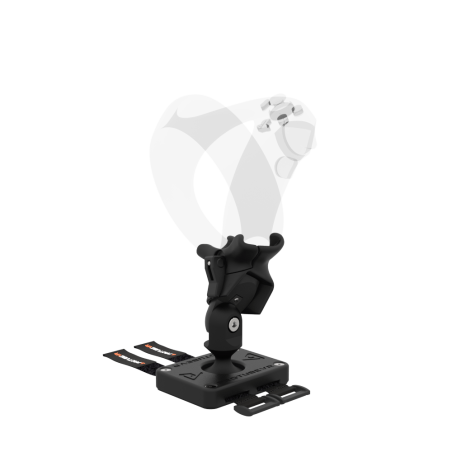 Right view of Left hand ProTas VR Joystick for Playstation PSVR 2 with Carbon base with Black Carbon cups