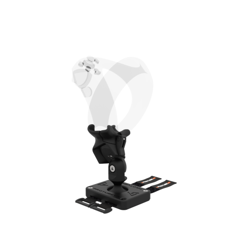 Left view of Right hand ProTas VR Joystick for Playstation PSVR 2 with Carbon base with Black Carbon cups