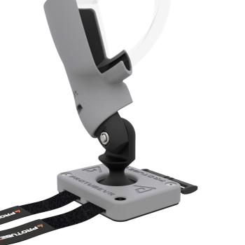 Zoom view of Left hand ProTas VR Joystick for Pico 4 with Grey PLA base with Grey PLA cups