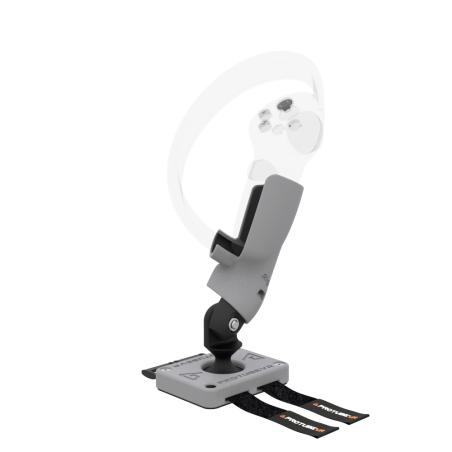 Right view of Right hand ProTas VR Joystick for Pico 4 with Grey PLA base with Grey PLA cups