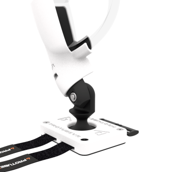 Zoom view of Left hand ProTas VR Joystick for Pico 4 with White PLA base with White PLA cups