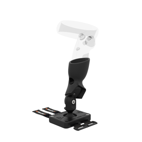 Right view of Left hand ProTas VR Joystick for Meta Quest 1 with Carbon base with Black Carbon cups