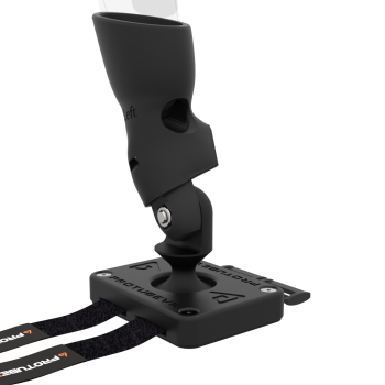 Zoom view of Left hand ProTas VR Joystick for Meta Quest 1 with Carbon base with Black Carbon cups