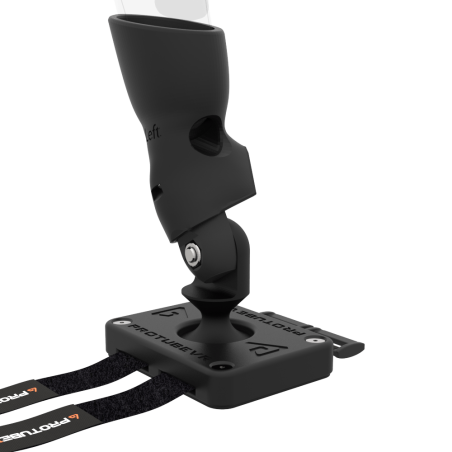 Zoom view of Left hand ProTas VR Joystick for Meta Quest 1 with Carbon base with Black Carbon cups