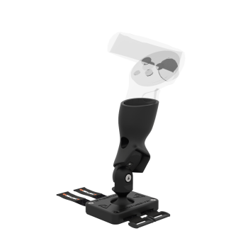 Right view of Left hand ProTas VR Joystick for Meta Quest 2 with Carbon base with Black Carbon cups