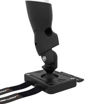 Zoom view of Left hand ProTas VR Joystick for Meta Quest 2 with Carbon base with Black Carbon cups