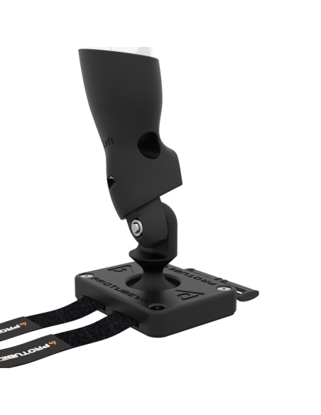 Zoom view of Left hand ProTas VR Joystick for Meta Quest 2 with Carbon base with Black Carbon cups