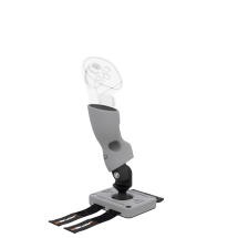 Left view of Left hand ProTas VR Joystick for Meta Quest 3 with Grey PLA base with Grey PLA cups