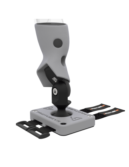 Zoom view of Right hand ProTas VR Joystick for Meta Quest 3 with Grey PLA base with Grey PLA cups