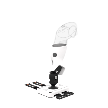 Right view of Left hand ProTas VR Joystick for Meta Quest 3 with White PLA base with White PLA cups