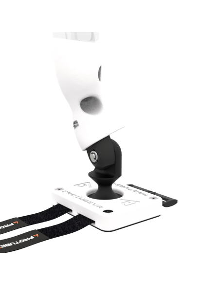 Zoom view of Left hand ProTas VR Joystick for Meta Quest 3 with White PLA base with White PLA cups