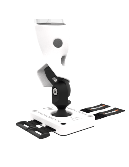 Zoom view of Right hand ProTas VR Joystick for Meta Quest 3 with White PLA base with White PLA cups