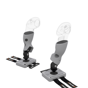 Right view of Pair of ProTas VR Joystick for Meta Quest 3 with Grey PLA base with Grey PLA cups