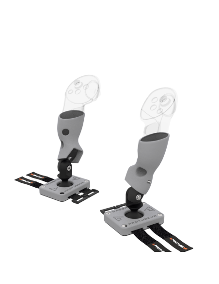 Right view of Pair of ProTas VR Joystick for Meta Quest 3 with Grey PLA base with Grey PLA cups