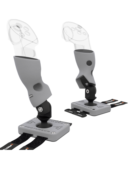 Zoom view of Pair of ProTas VR Joystick for Meta Quest 3 with Grey PLA base with Grey PLA cups
