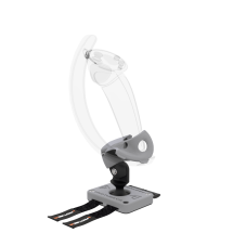 Left view of Left hand ProTas VR Joystick for Valve Index Knuckles with Grey PLA base with Grey PLA cups