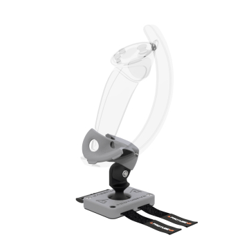 Right view of Right hand ProTas VR Joystick for Valve Index Knuckles with Grey PLA base with Grey PLA cups