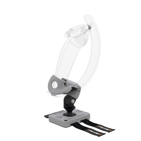 Right view of Right hand ProTas VR Joystick for Valve Index Knuckles with Grey PLA base with Grey PLA cups