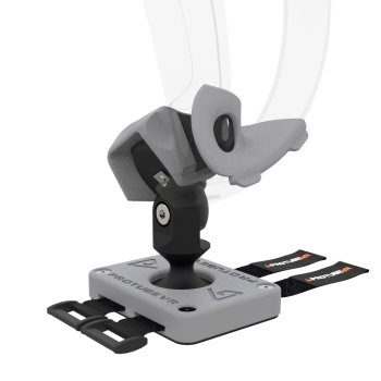 Zoom view of Right hand ProTas VR Joystick for Valve Index Knuckles with Grey PLA base with Grey PLA cups