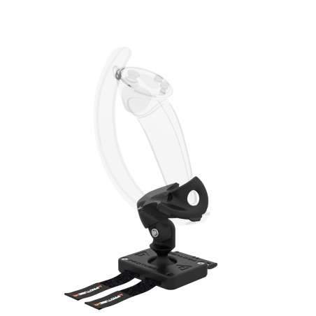 Left view of Left hand ProTas VR Joystick for Valve Index Knuckles with Carbon base with Black Carbon cups