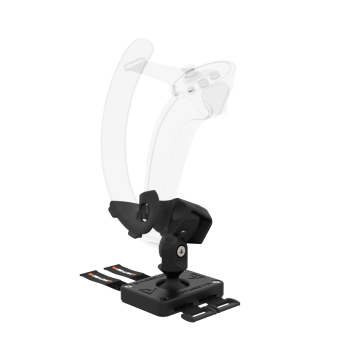 Right view of Left hand ProTas VR Joystick for Valve Index Knuckles with Carbon base with Black Carbon cups