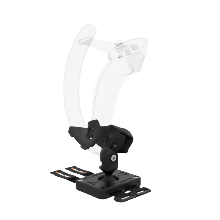 Right view of Left hand ProTas VR Joystick for Valve Index Knuckles with Carbon base with Black Carbon cups